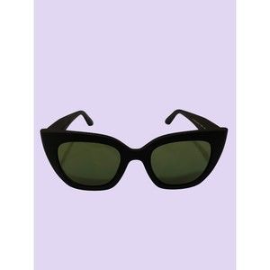 TOMS Sydney‎ Matte Black Cat Eye Sunglasses Traveler Collection